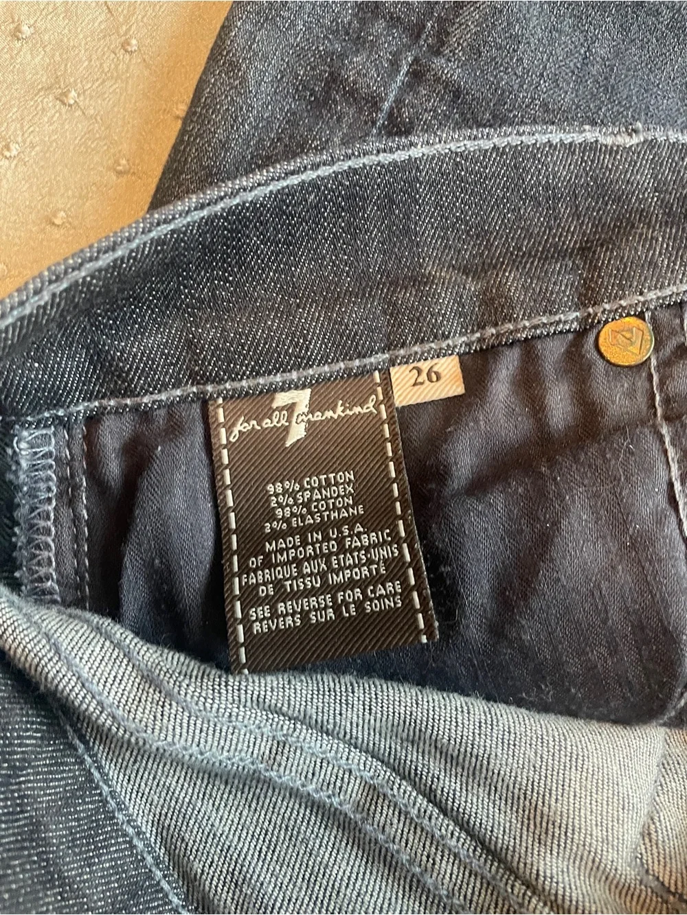 7 For All Mankind Denim Pencil Skirt - size  26